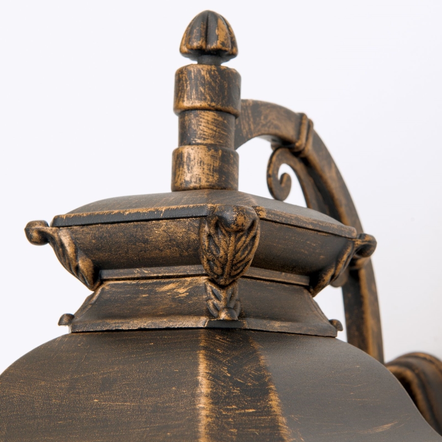 Vonkajšie nástenné svietidlo AIKO 1xE27/60W/230V IP23 bronz/patina