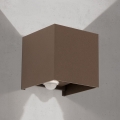 Orion - Vonkajšie nástenné svietidlo s pohybovým a súmrakovým senzorom CUBE-S LED/13W/230V IP54 hnedá