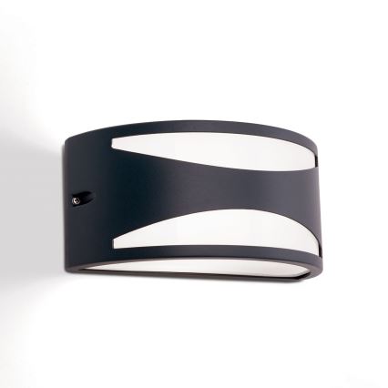 Vonkajšie nástenné svietidlo SHELL 1xE27/40W/230V IP54 antracit