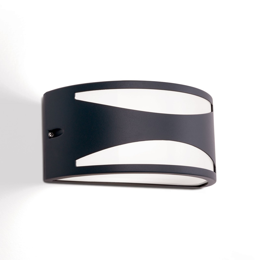 Vonkajšie nástenné svietidlo SHELL 1xE27/40W/230V IP54 antracit