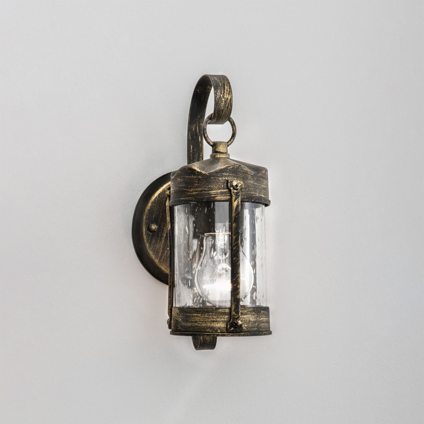 Vonkajšia nástenná lampa TAVERNA 1xE27/60W/230V IP23 bronz/patina