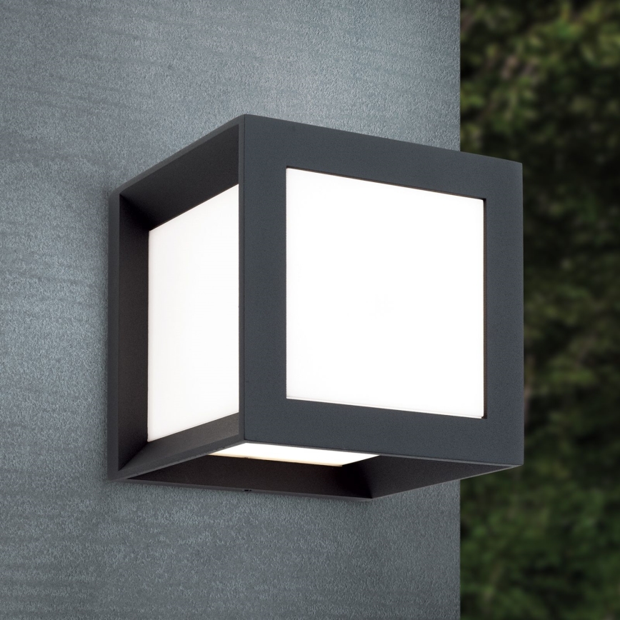 Vonkajšie svietidlo HENRY 1xE27/15W/230V 16x16 cm IP44 antracit