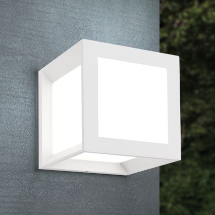 Vonkajšie svietidlo HENRY 1xE27/15W/230V 16x16 cm IP44 biela