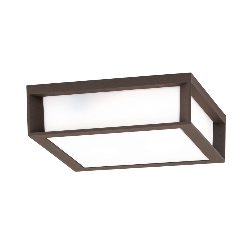 Vonkajšie svietidlo HENRY 2xE27/15W/230V 26x26 cm IP44 hnedé