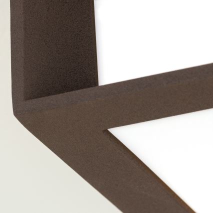 Vonkajšie svietidlo HENRY 2xE27/15W/230V 26x26 cm IP44 hnedé