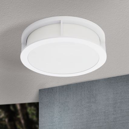Vonkajšie svietidlo HENRY 2xE27/15W/230V pr. 30 cm IP44 biela