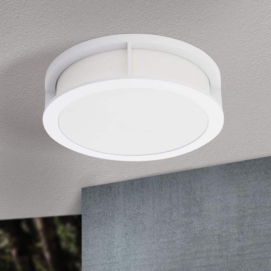 Vonkajšie svietidlo HENRY 2xE27/15W/230V pr. 30 cm IP44 biela