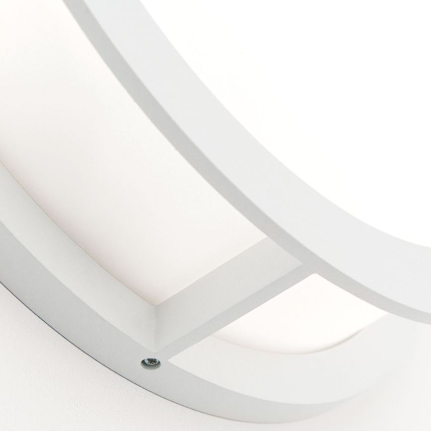 Vonkajšie svietidlo HENRY 2xE27/15W/230V pr. 30 cm IP44 biela