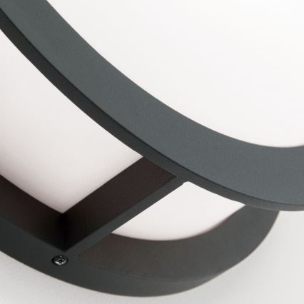 Vonkajšie svietidlo HENRY 2xE27/15W/230V priemer 30 cm IP44 antracit