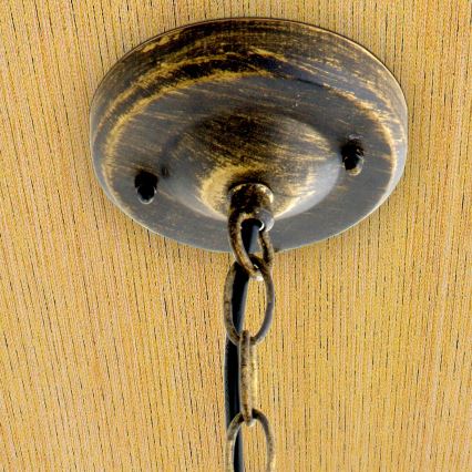 Vonkajšie závesné svietidlo TAVERNA 1xE27/60W/230V IP23 bronz/patina