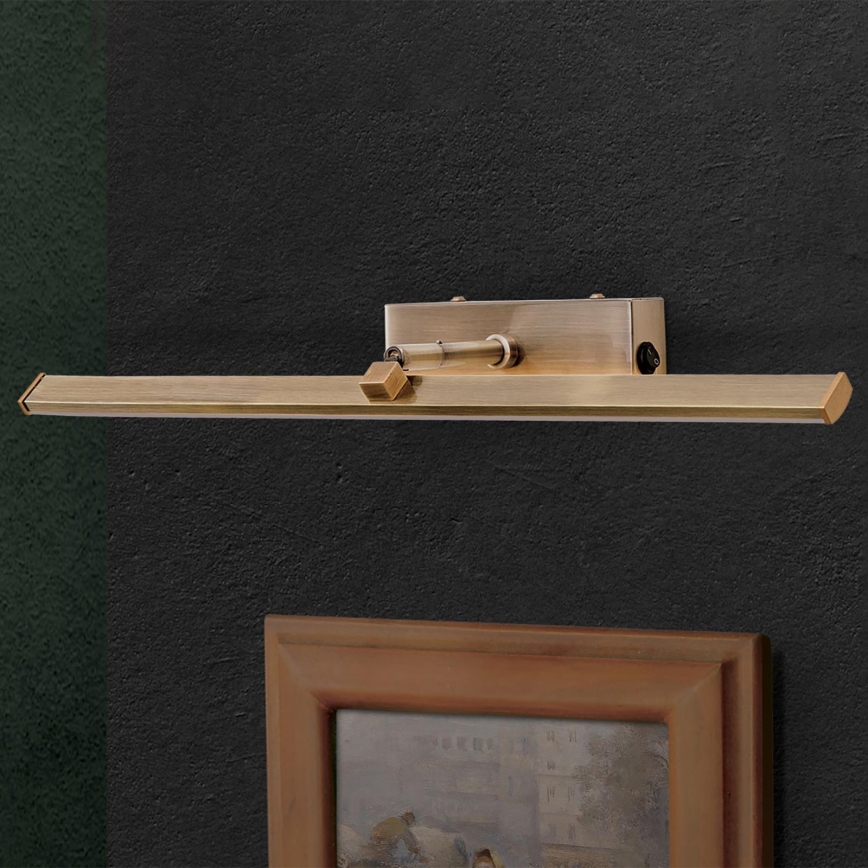LED Obrazové svietidlo PUBLIO LED/10W/230V 50 cm zlatá/patina