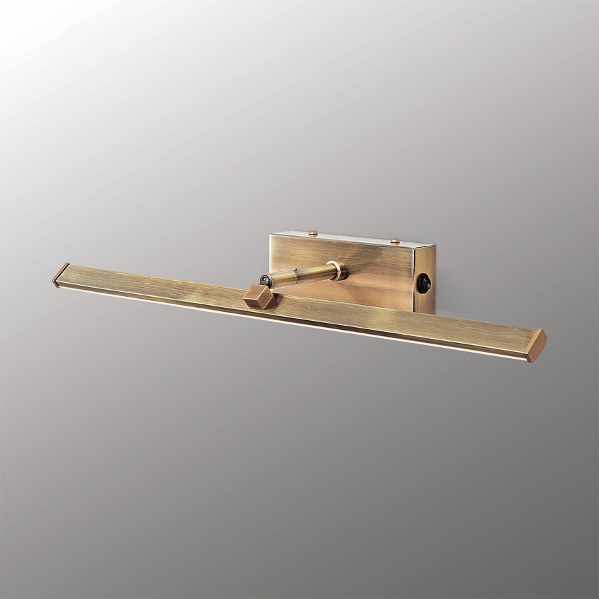 LED Obrazové svietidlo PUBLIO LED/10W/230V 50 cm zlatá/patina