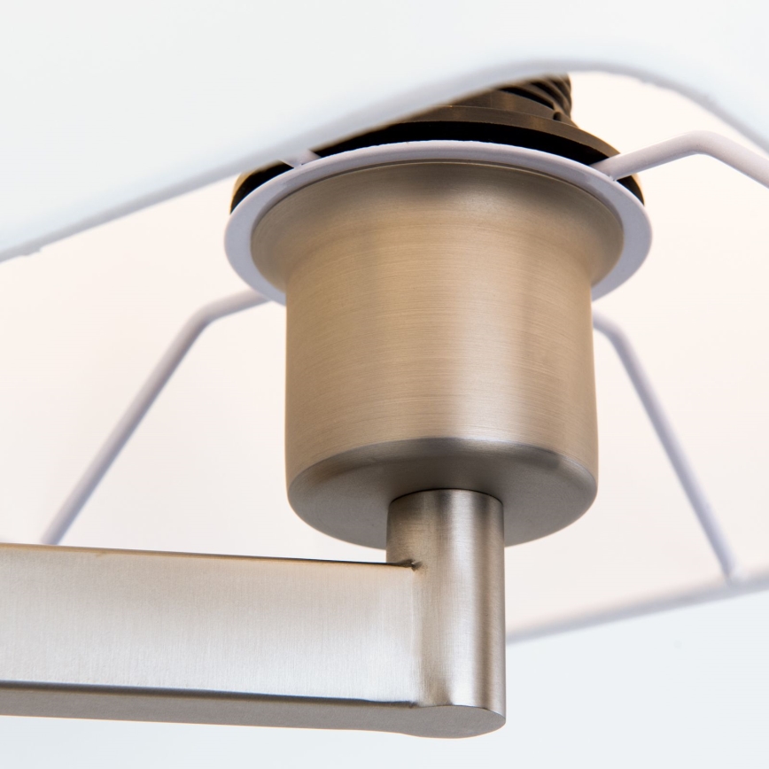 LED Nástenná lampa CARLTON 1xE27/40W/230V + LED/3W biela/matný chróm