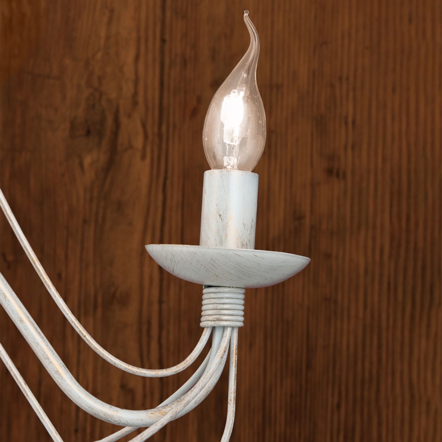 Nástenná lampa VELA 2xE14/40W/230V biela/zlatá/patina