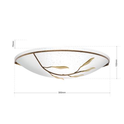Nástenné svietidlo LUCA 1xE27/60W/230V bronz/patina