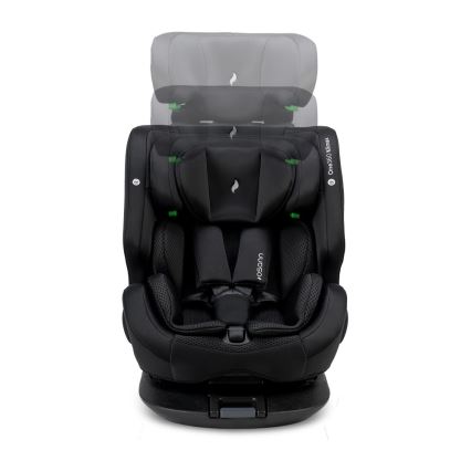 OSANN - Autosedačka ONE 360 Klimax i-Size 40–150 cm v čiernom prevedení