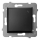 Ospel - Schodiskový vypínač bez rámčeka č. 6 ARIA čierna