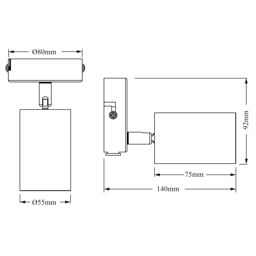 Osram - Bodové svietidlo ELEMENTAL 1xGU10/6W/230V