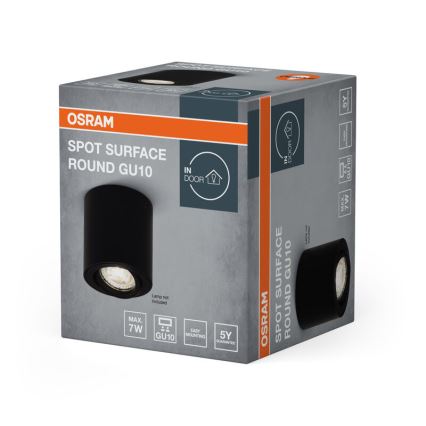 Osram - Bodové svietidlo SPOT 1xGU10/7W/230V čierne