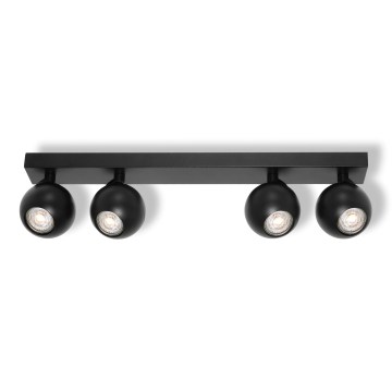 Osram - Bodové svietidlo SPOT SPHERAL 4xGU10/6W/230V čierna