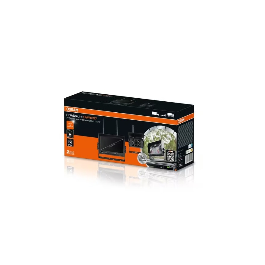 Osram - Cúvacia kamera ROADSIGHT OWRCS7 Full HD 1080p 12/24V IP67