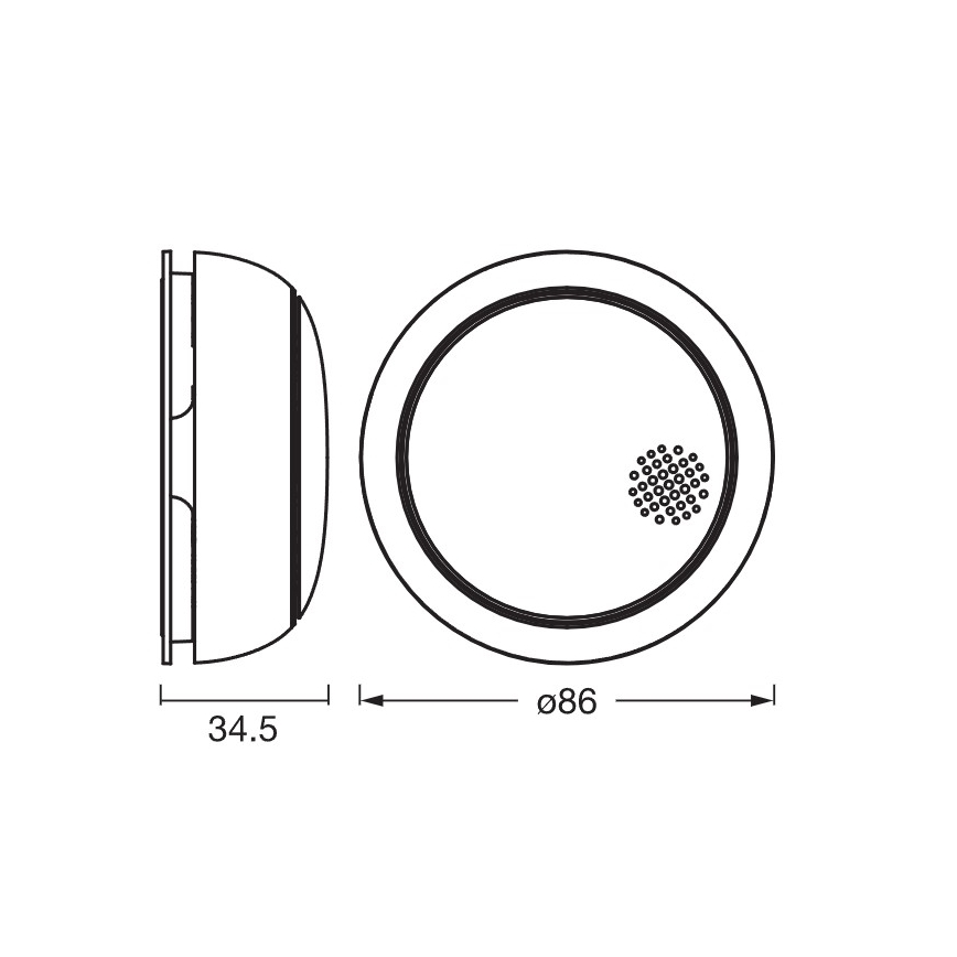 Osram - Detektor dymu SMART+ 3V Wi-Fi 1400 mAh