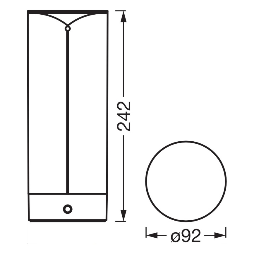 Osram - LED stmievateľná dotyková vonkajšia stolová lampa ENDURA STYLE LED/1,5W/5V 2500 mAh USB IP54 antracitová