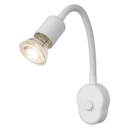 Osram - Flexibilná nástenná lampa PLUG TUBE FLEX 1xGU10/5W/230V biela