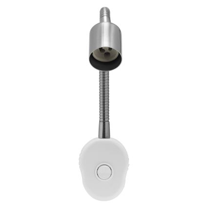Osram - Flexibilné nástenné svietidlo PLUG TUBE FLEX 1xGU10/5W/230V matný chróm/biela
