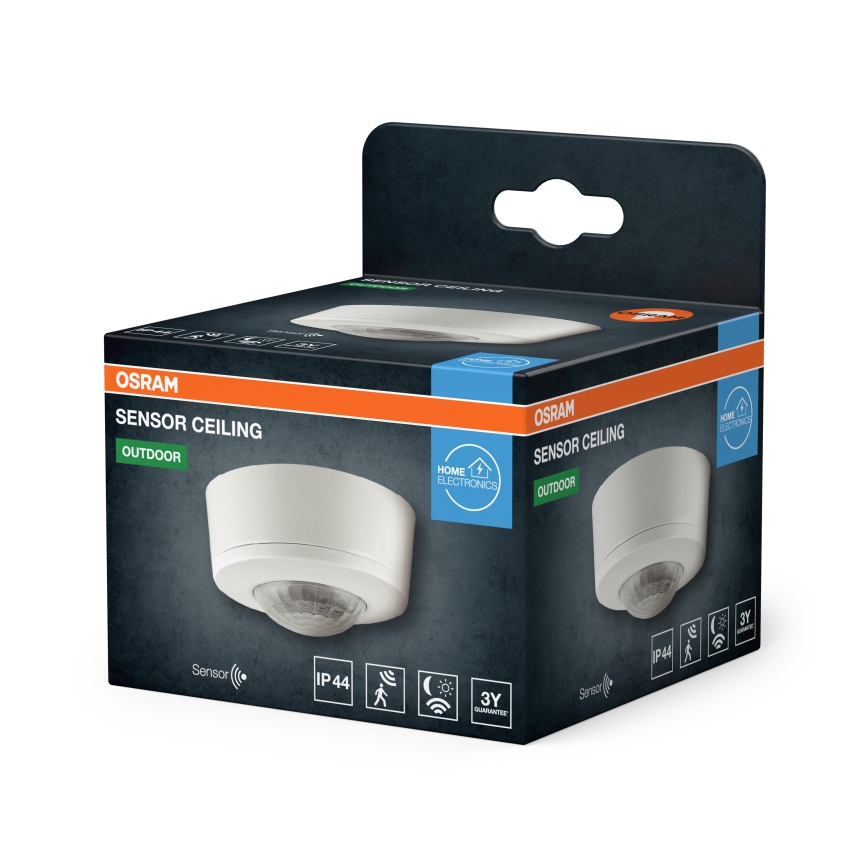 Osram - Infračervený pohybový senzor 230V IP44 biela