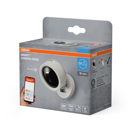 Osram - Inteligentná vnútorná kamera so senzorom 2K SMART+ 230V Wi-Fi