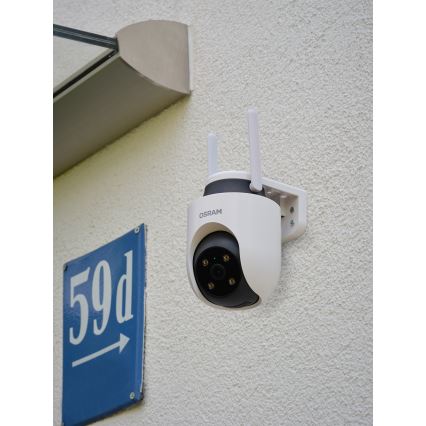 Osram - Inteligentná vonkajšia kamera 360° s 2K snímačom SMART+ 230V IP65 Wi-Fi