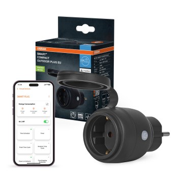 Osram - Inteligentná vonkajšia zásuvka SMART+ MATTER SCHUKO 3680W/230V/16A IP44 Wi-Fi