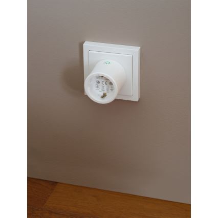 Osram - Inteligentná zásuvka SMART+ MATTER SCHUKO 2300W/230V/10A Wi-Fi biela