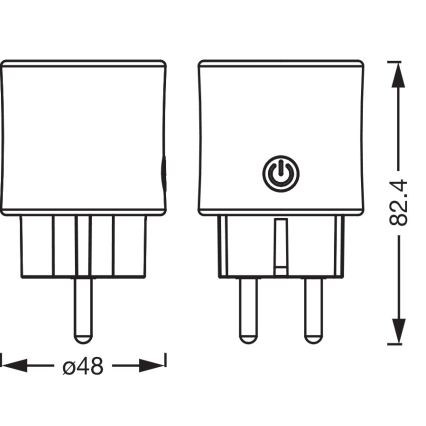 Osram - Inteligentná zásuvka SMART+ SCHUKO 2300W/230V/10A biela