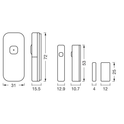 Osram - Kontaktný senzor SMART+ 3,7V Wi-Fi 500 mAh