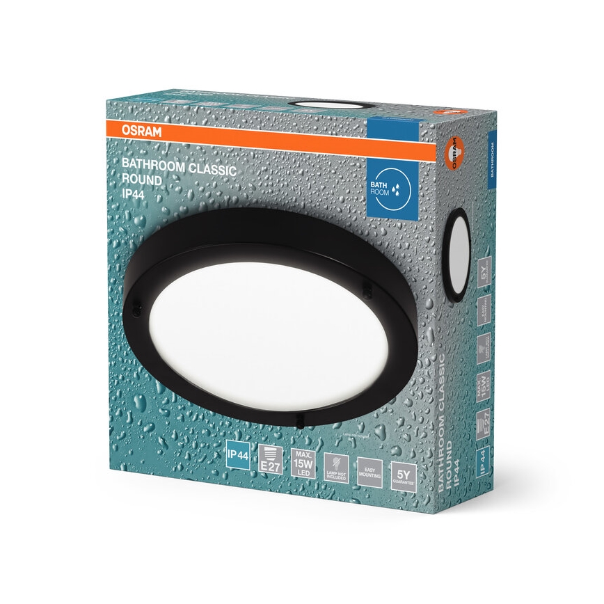 Osram - Kúpeľňové stropné svietidlo BATHROOM CLASSIC 1xE27/15W/230V pr. 31 cm IP44
