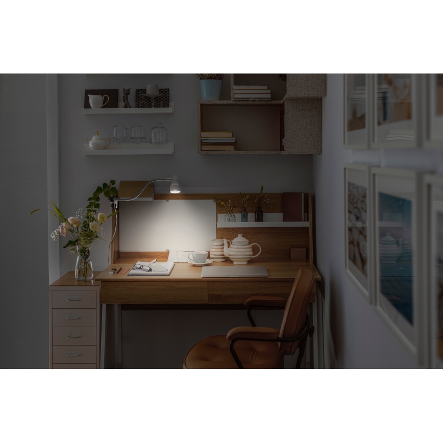 Osram - Lampa s klipom CLIP STEP FLEX 1xGU10/5W/230V biela