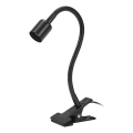 Osram - Lampa s klipom CLIP TUBE FLEX 1xGU10/5W/230V čierna