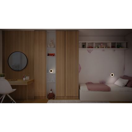 Osram - LED digitálne hodiny s podsvietením NIGHTLUX LED/0,3W/5V 1000mAh 3000/4000/6500K biela