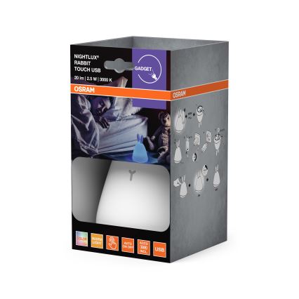 Osram - LED dotyková detská nočná lampička TOUCH LED/2,5W/5V 1200 mAh králik