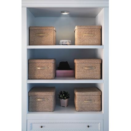 Osram - LED Dotykové orientačné svietidlo DOT-IT LED/0,2W/3xAAA pr. 6,8 cm strieborné