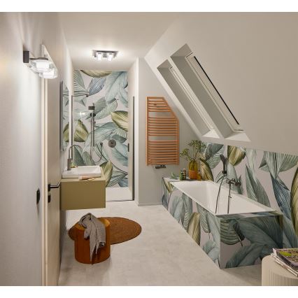 Osram - LED kúpeľňové nástenné svietidlo ORBIS FLAME 2xLED/5,5W/230V 3000/4000K IP44 čierna