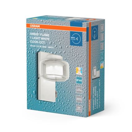 Osram - LED kúpeľňové nástenné svietidlo ORBIS FLAME LED/5,5W/230V 3000/4000K IP44 biela
