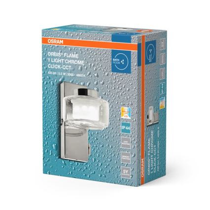 Osram - LED Kúpeľňové nástenné svietidlo ORBIS FLAME LED/5,5W/230V 3000/4000K IP44 lesklý chróm