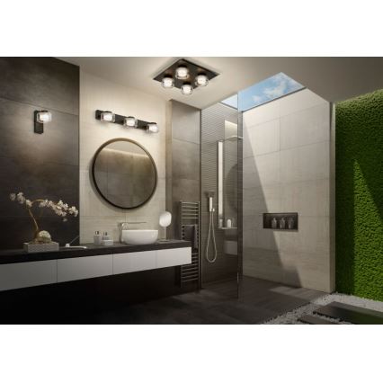 Osram - LED Kúpeľňové nástenné svietidlo ORBIS FLAME LED/5,5W/230V 3000/4000K IP44 čierne