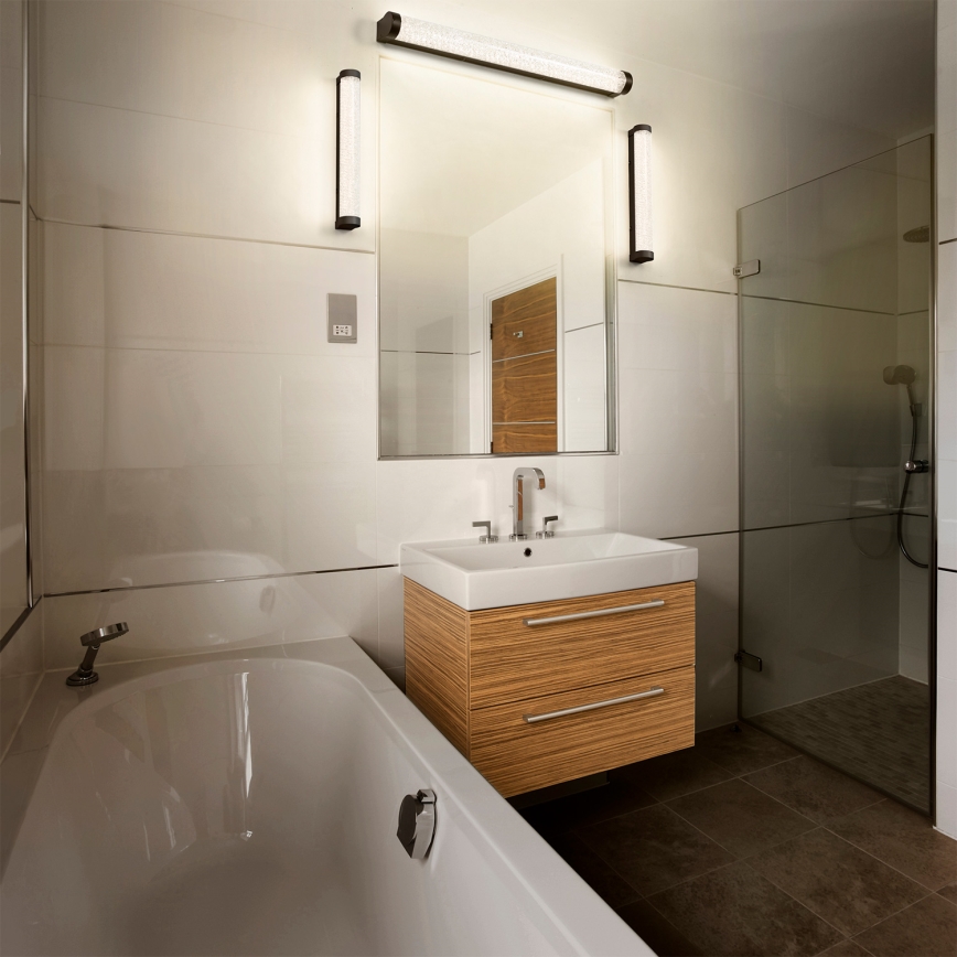 Osram - LED stmievateľné kúpeľňové osvetlenie zrkadla ORBIS TUBE LED/12W/230V 3000/4000K 60 cm IP44 čierna