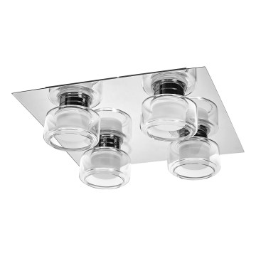 Osram - LED kúpeľňové stropné svietidlo ORBIS FLAME 4xLED/5,5W/230V 3000/4000K IP44 lesklý chróm