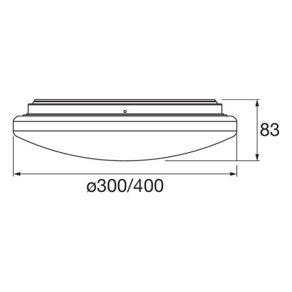 Osram - LED kúpeľňové stropné svietidlo s pohybovým a súmrakovým senzorom ORBIS LED/15,5W/230V priemer 30 cm IP44 biela
