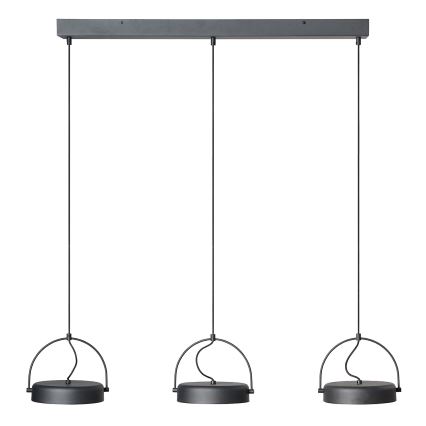 Osram - LED luster na lanku DECOR PUCK 3xLED/12W/230V CRI 90 čierny